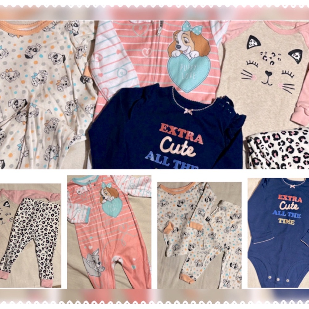 Carters BabyGirl Jammies Bundle